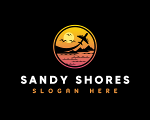 Plane Seashore Resort logo design