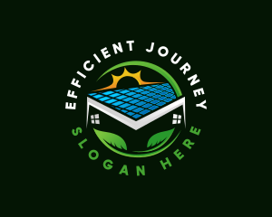 Home Energy Solar Panel logo design