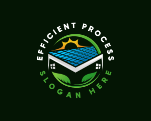 Home Energy Solar Panel logo design