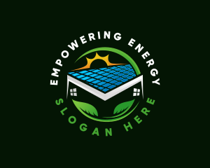 Home Energy Solar Panel logo design