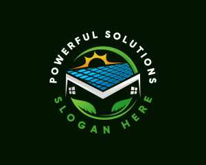 Home Energy Solar Panel logo design