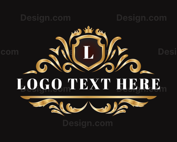 Luxury Ornament Shield Logo