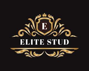 Luxury Ornament Shield logo design