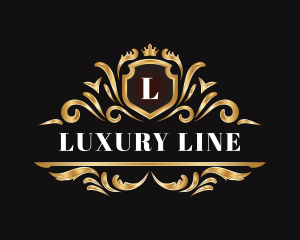 Luxury Ornament Shield logo design