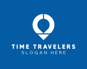 Travel GPS Pin logo design