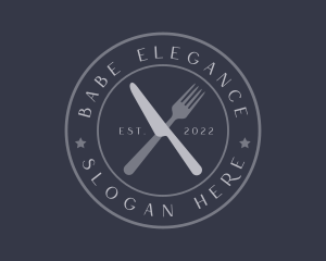 Elegant Retro Restaurant Business logo design