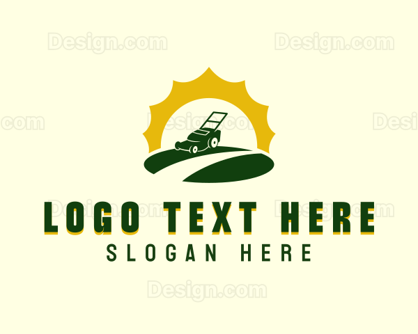 Backyard Lawn Mower Logo