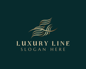 Premium Luxury Wave logo design