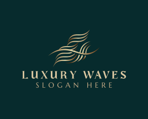 Premium Luxury Wave logo design