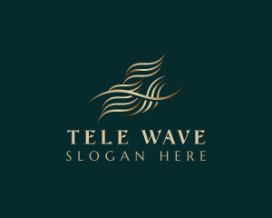 Premium Luxury Wave logo design