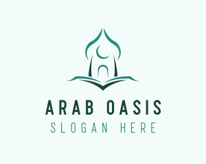 Minimalist Quran Mosque logo design