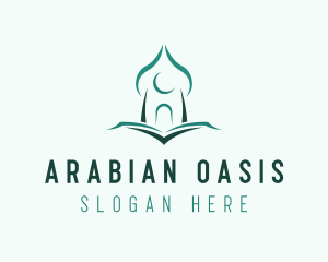 Minimalist Quran Mosque logo design