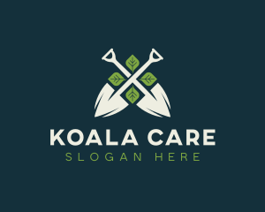 Shovel Leaf Lawn Care logo design