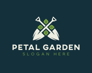 Shovel Leaf Lawn Care logo design