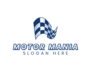 Automotive Racing Flag logo design