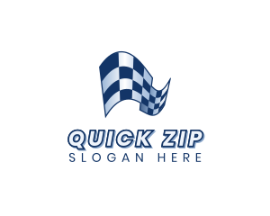 Automotive Racing Flag logo design