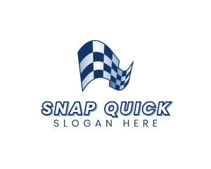 Automotive Racing Flag logo design