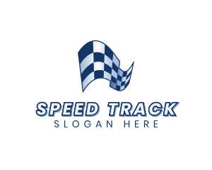 Automotive Racing Flag logo design