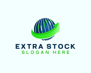 Stock Market Chart Arrow logo design