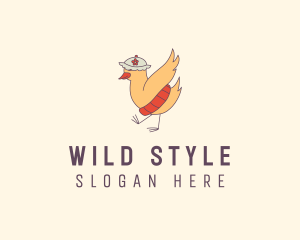 Wild Chicken Hat logo design