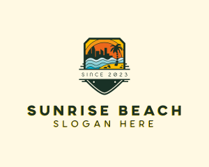 Summer Beach Coast logo design