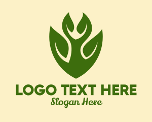 Shield - Green Eco Shield logo design