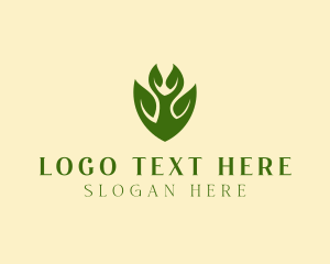 Green Eco Shield  logo design