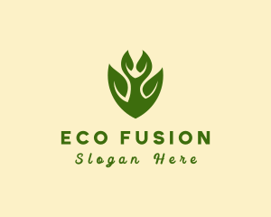 Green Eco Shield  logo design