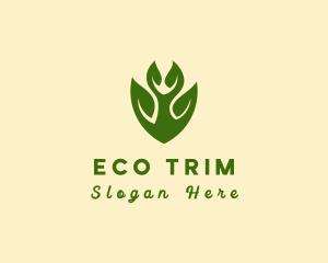 Green Eco Shield  logo design