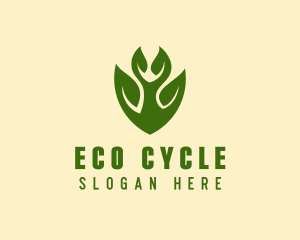 Green Eco Leaf  logo design