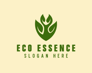 Green Eco Leaf  logo design