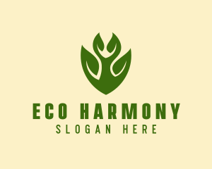 Green Eco Leaf  logo design