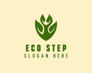 Green Eco Leaf  logo design