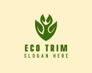 Green Eco Leaf  logo design