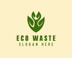 Green Eco Leaf  logo design