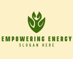 Green Eco Leaf  logo design