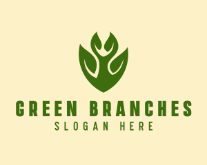 Green Eco Leaf  logo design