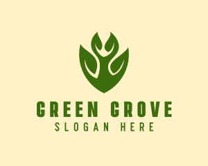 Green Eco Leaf  logo design