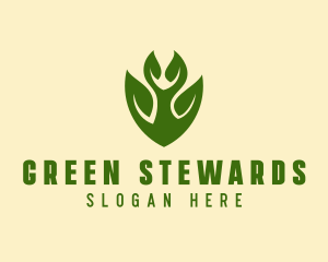 Green Eco Leaf  logo design