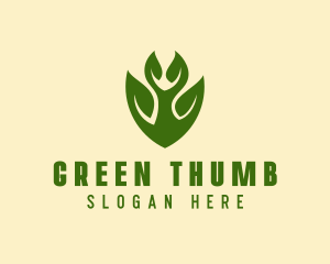 Green Eco Leaf  logo design