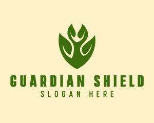 Green Eco Shield  logo design