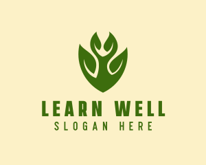 Green Eco Leaf  logo design