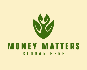 Green Eco Leaf  logo design