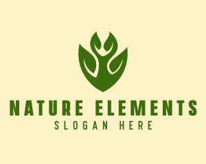 Green Eco Leaf  logo design