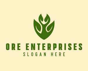 Green Eco Leaf  logo design