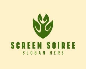 Green Eco Leaf  logo design