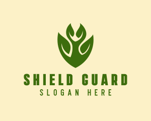 Green Eco Shield  logo design