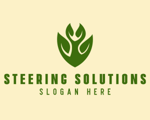 Green Eco Leaf  logo design