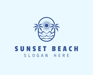 Summer Beach Vacation logo design