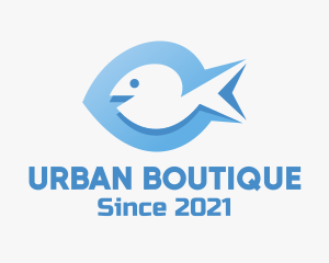 Blue Marine Fish  logo
